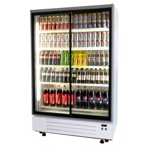 glass door fridge