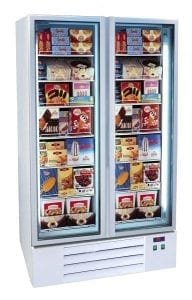 upright display freezer