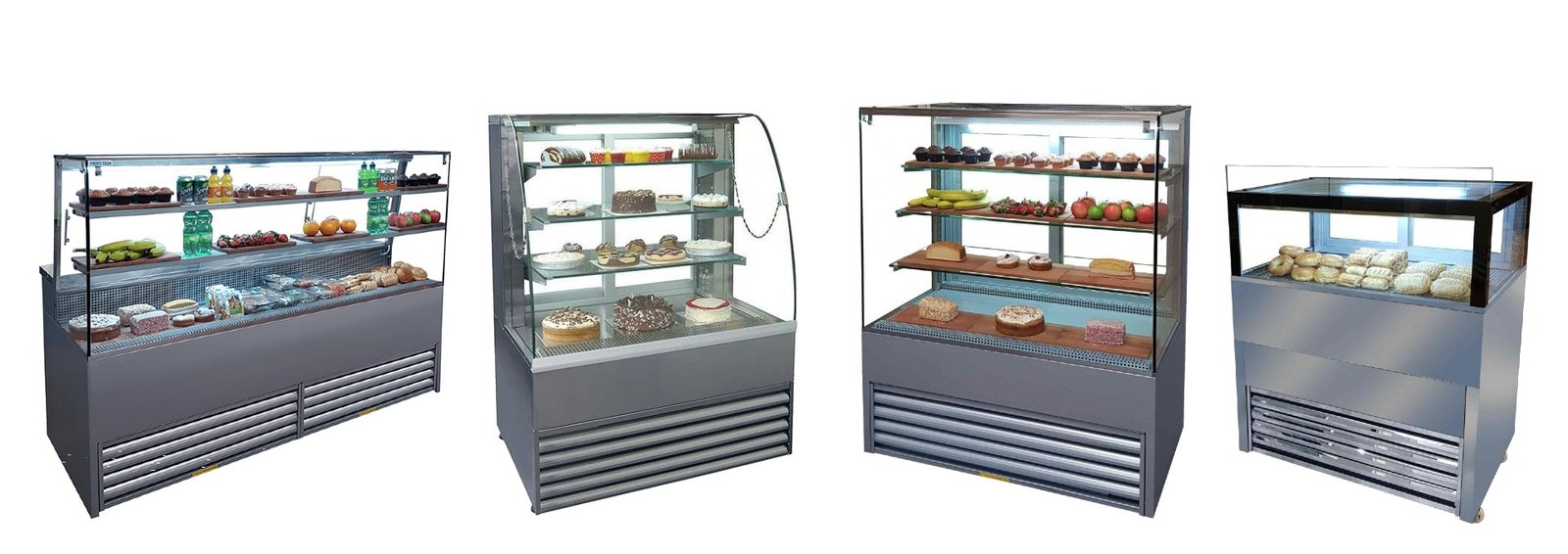 glass front display fridges