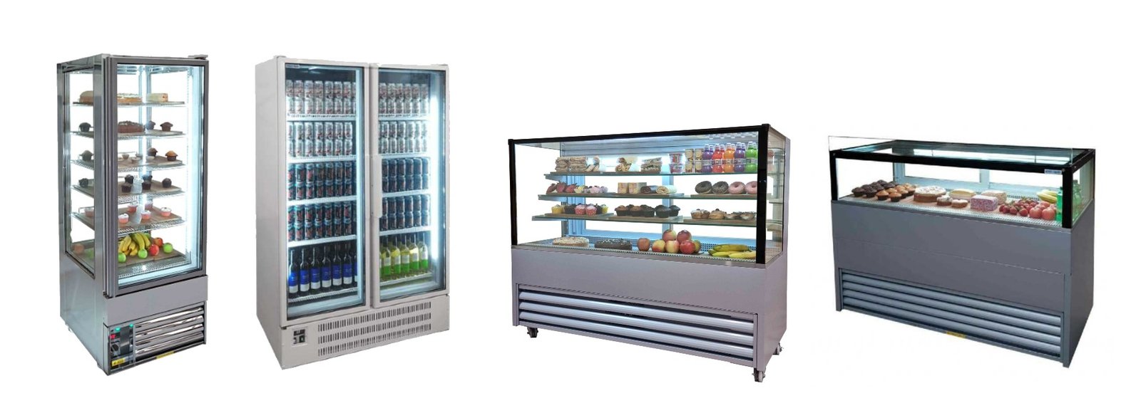glass fronted refrigerators