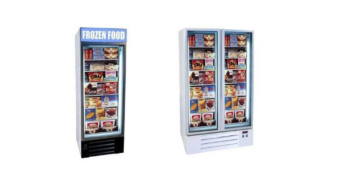 upright display freezer